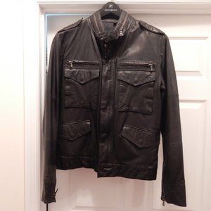 Joe"s Jeans Leather Jacket size Large Excellent